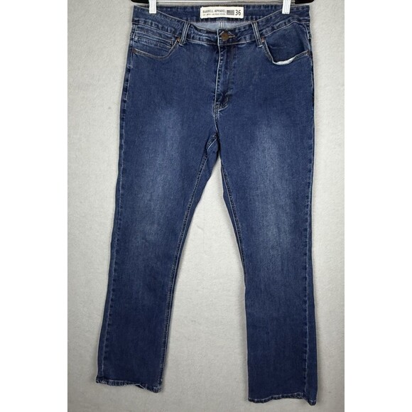 Barbell Apparel Jeans Mens 36 X 32 Stretch Med Wash Denim Straight Leg Athletic - Picture 1 of 7